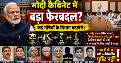 मोदी कैबिनेट में बड़ा फेरबदल संभव! कई मंत्रियों के विभाग बदलने की चर्चा तेज