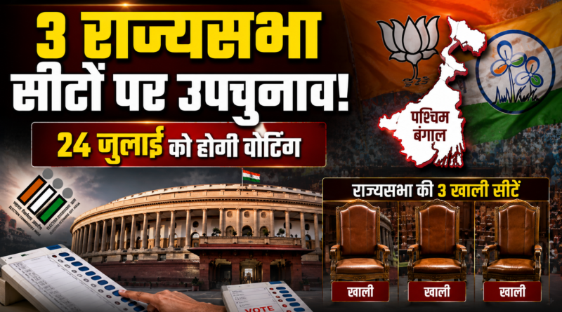 West Bengal Rajya Sabha Bypoll: पश्चिम बंगाल की 3 राज्यसभा सीटों पर उपचुनाव का ऐलान, 24 जुलाई को होगी वोटिंग