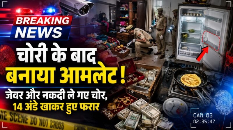 झालावाड़ में चोरी की अनोखी वारदात: जेवर और नकदी ले गए चोर, जाते-जाते घर में बनाकर खाया आमलेट