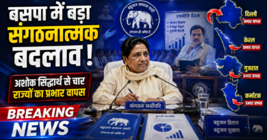Mayawati Ashok Siddharth BSP Charge Removed: बसपा में बड़ा संगठनात्मक बदलाव Mayawati Ashok Siddharth BSP Charge Removed: बसपा में बड़ा संगठनात्मक बदलाव
