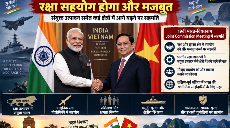India Vietnam Defence Cooperation: भारत-वियतनाम रक्षा सहयोग को मिलेगा विस्तार, भारतीय रक्षा उपकरणों के संयुक्त उत्पादन पर बनी सहमति