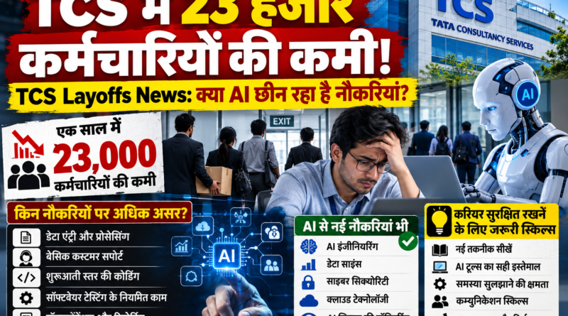 TCS में 23 हजार कर्मचारियों की कमी! TCS Layoffs News: क्या AI छीन रहा है नौकरियां?